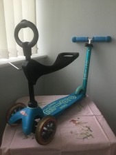 Micro Mini deluxe 3 in 1 scooter - Aqua