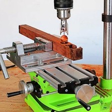 XY Axis Compound Milling Machine Work Table Cross Slide Bench Drill Vise Fixture