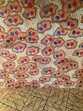 Triang/ Lines Reproduction dolls house wallpaper - Amoeba Red