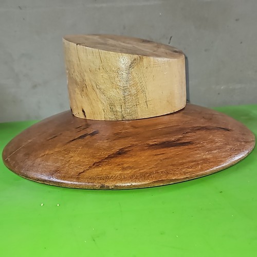 Wooden hat block - , millinery