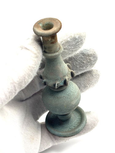 Tall blue roman style glass - tall,