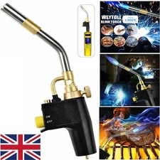 UK Professional Propane Mapp Blow Torch Welding Soldering Gas Plumbing Kit NEW