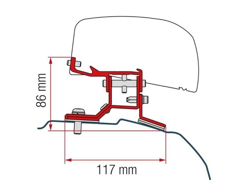 Fiamma f40 adapter kit ford - f40,