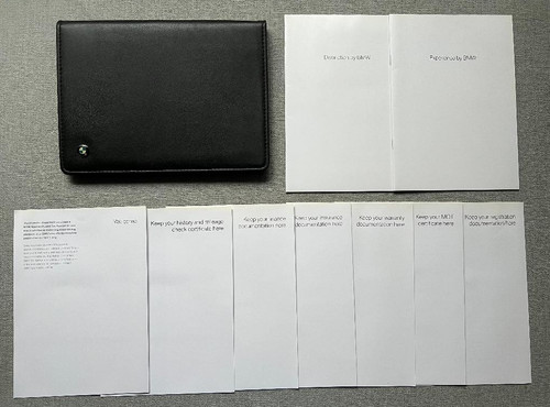 Genuine bmw document - bmw, service