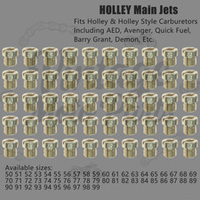 20 PACK Holley Carb MAIN JETS KIT Holly size 50-99 1/4-32 CHOOSE ANY SIZE