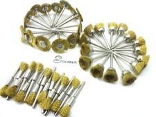 45pcs Wire Brass Wheel Polishing Mix Brush Set for Rotary Dremel Polish Tool