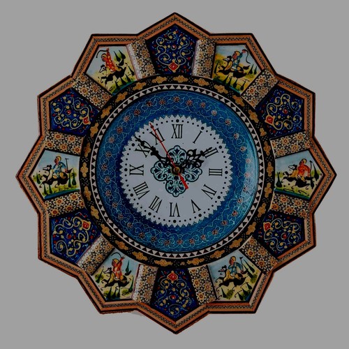 Lpuk luxury khatam wall clock - khatam,