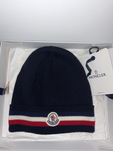 Navy blue moncler tricolour - navy,