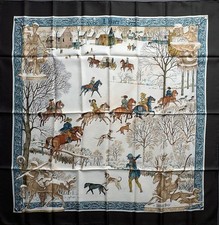Hermes L'HIVER Carre 90 Silk