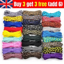 100FT 30M 4mm 7 Strand Core 550 Paracord Parachute Cord Camping Tent Rope NEW