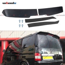 FOR VW TRANSPORTER T5 T5.1 T6 T6.1 REAR TWIN BARN DOOR ROOF SPOILER MATTE BLACK