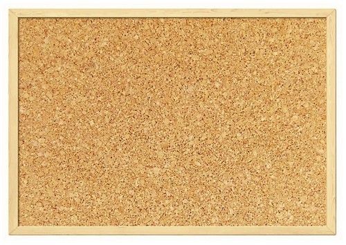 Natural cork pin notice - cork, board