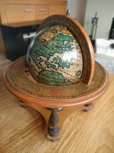 Vintage italian desk globe - vintage,