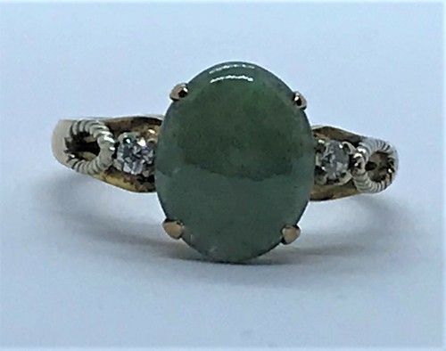 14ct gold claw - -, set