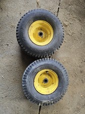 john deere Lt166 ltr170 ride on lawn mower front wheels and tyres 15 6.00 6 rims