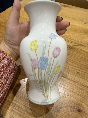 Vintage sadler tulips - tulips, vase