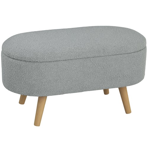 Homcom ottoman storage bench - ottoman,
