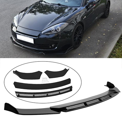 Gloss black front bumper lip - gloss,