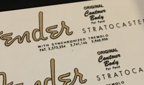 Guitar headstock waterslide - headstock,