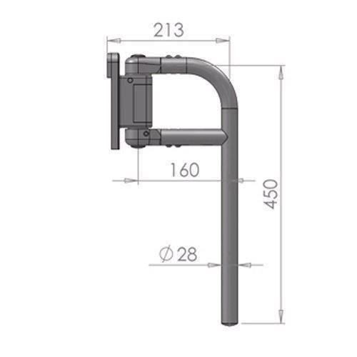 Bus coach mirror arm - bus,