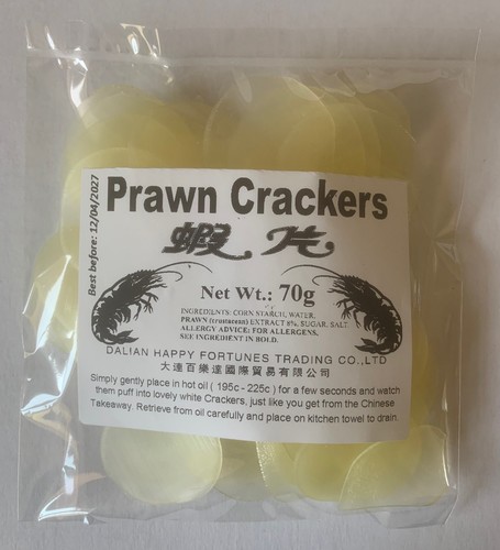 Prawn crackers uncooked ready - prawn,