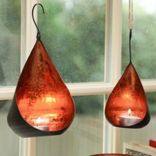 Set of 2 Copper Tea Light