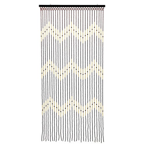 Bamboo wooden beaded door - wooden,