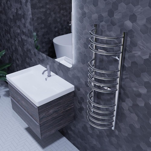 Heated towel rail radiator - towel,