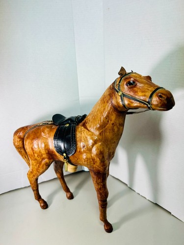 Vintage large wooden horse - wooden,