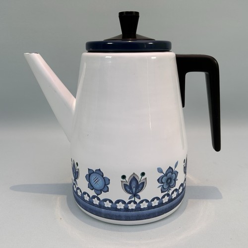Vintage enamel coffee - vintage, pot