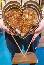 Citrine Heart On Stand Geode
