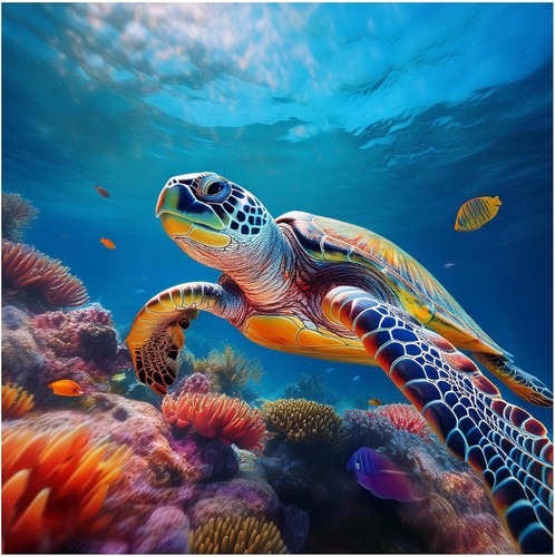 Tile mural ocean scene - tile,
