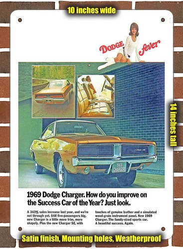 Metal sign 1969 dodge - 1969,