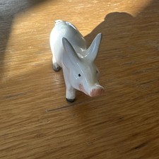 Cute Small Pig Glazed English Ornament