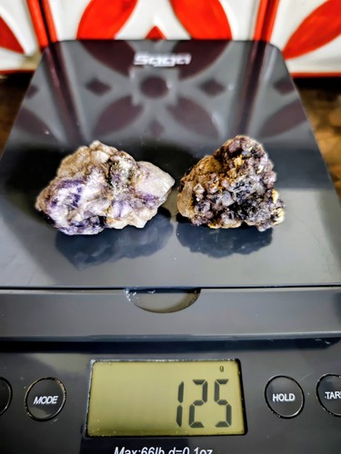 Beautiful blue john crystal - 2x,