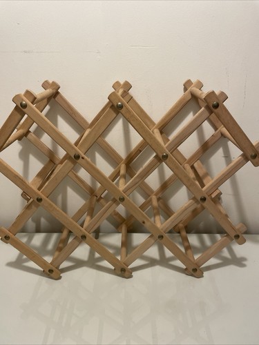 Vintage accordion wine rack - wine,