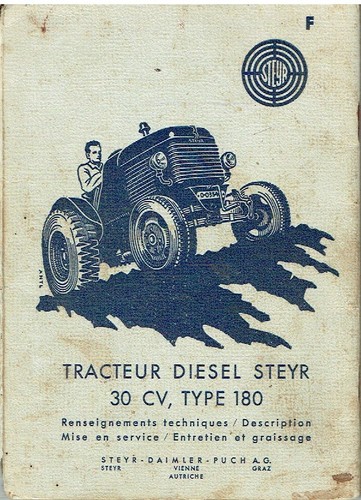 Steyr type 180 tractor - steyr,