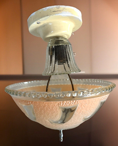 Antique champagne pink glass - antique,