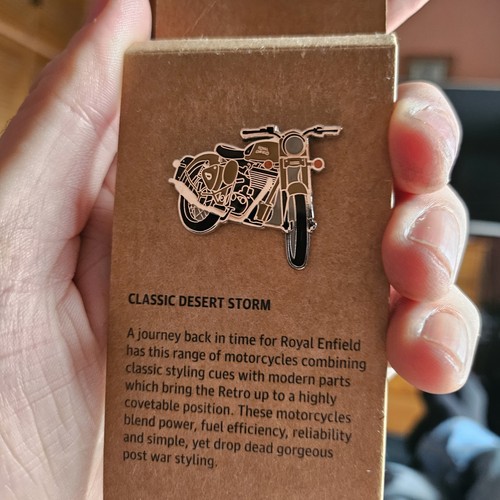 Royal enfield pin badge - royal,