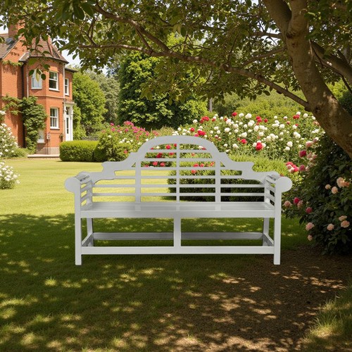 Solid teak lutyens grey bench - lutyens,