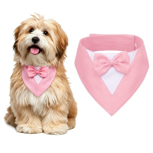 Dog tuxedo bandana collar - tuxedo,