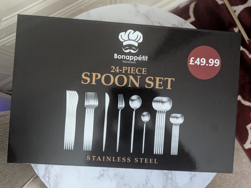 Cutlery spoon set 24piece - set, new