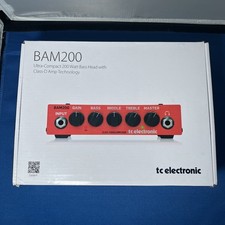 TC Electronic BAM 200 Ultra-Compact 200W Bass Head Amp New