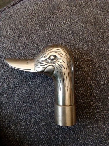 Vintage brass walking - brass, stick