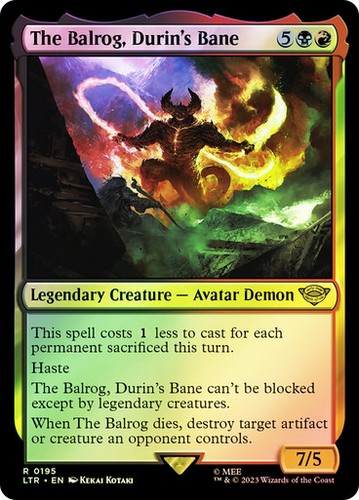 Foil the balrog - the, balrog,