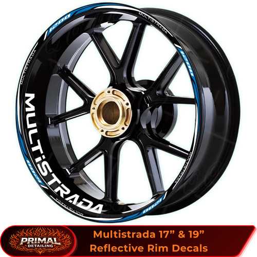 Ducati multistrada rim decals - rim,