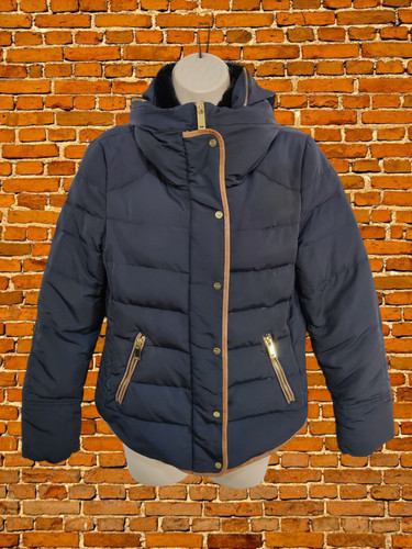 Zara navy puffer - zara, jacket