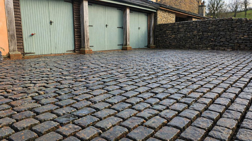 Reclaimed black basalt - , granite
