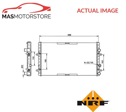 Engine cooling radiator nrf - cooling,