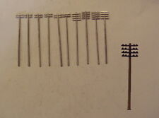 P&D Marsh N Gauge N Scale B153 Telegraph poles (10) castings require painting